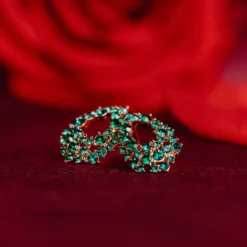Lily And Rose Petite Alice Örhängen Guld – Emerald (261633)