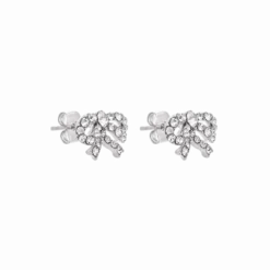 Lily And Rose Petite Antoniette Bow Örhängen – Crystal (Silver) 62582