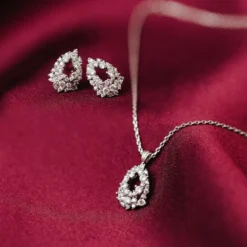 Lily And Rose Petite Miss Alice Örhängen – Crystal (silver)