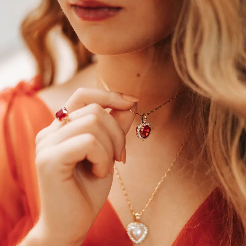 Lily And Rose /Rose Halsband – Garnet