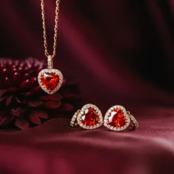 Lily And Rose /Rose Halsband – Garnet