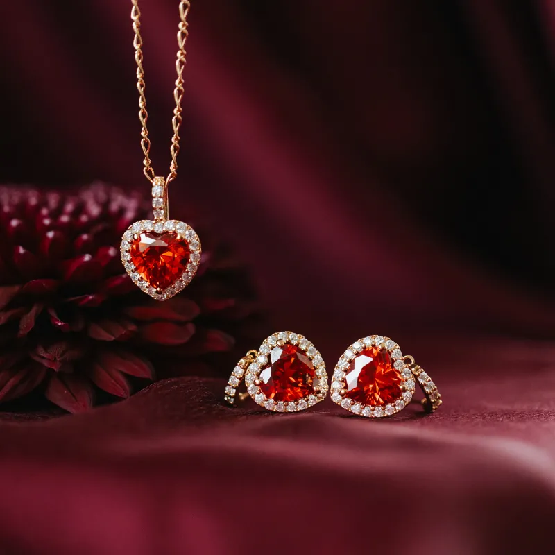 Lily And Rose /Rose Halsband – Garnet