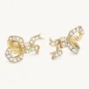 Lily And Rose Versailles Bow Örhängen – Crystal (Guld) 65031