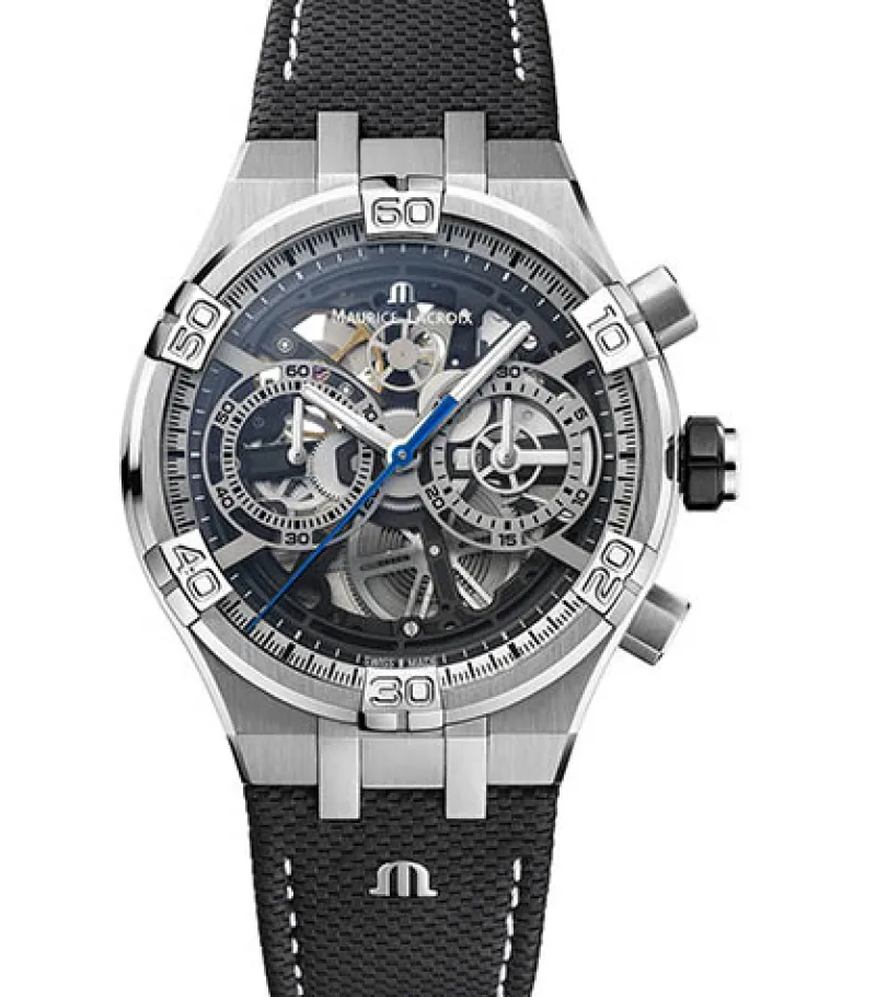 Aikon Maurice Lacroix Chronograph Skeleton 44m AI6098-SS001-090-1