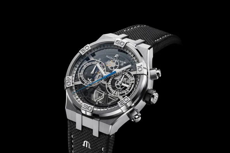 Aikon Maurice Lacroix Chronograph Skeleton 44m AI6098-SS001-090-1