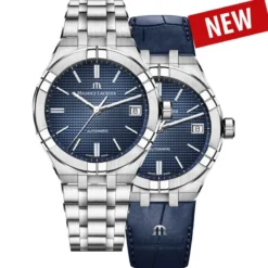 Aikon Maurice Lacroix 39mm + Blå Läderarmband AI6007-SS002-430-2