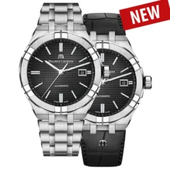 Aikon Maurice Lacroix 42mm + Svart Läderarmband AI6008-SS002-330-2