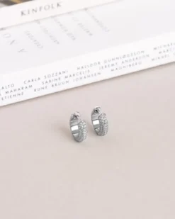 Mockberg Beaded Örhängen Medium Silver