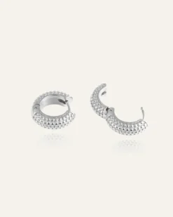 Mockberg Beaded Örhängen Medium Silver