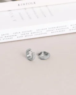 Mockberg Beaded Örhängen Medium Silver