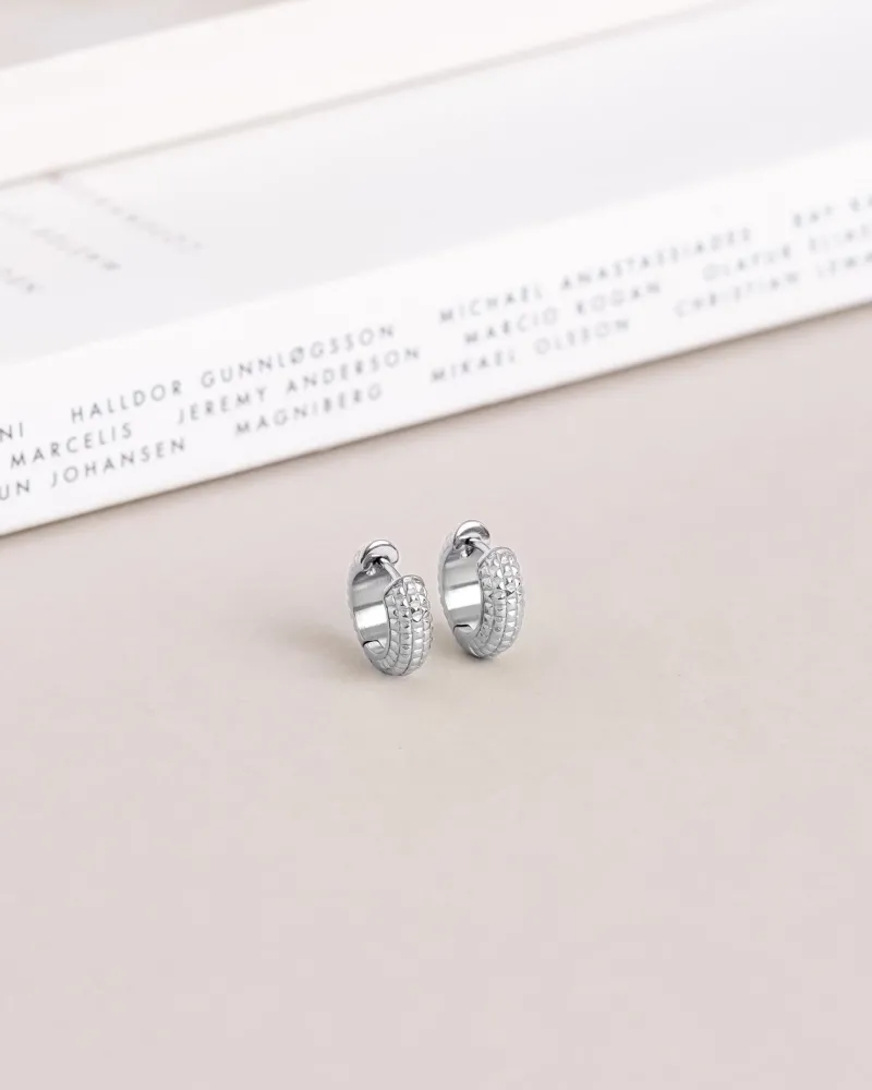 Mockberg Beaded Örhängen Small Silver