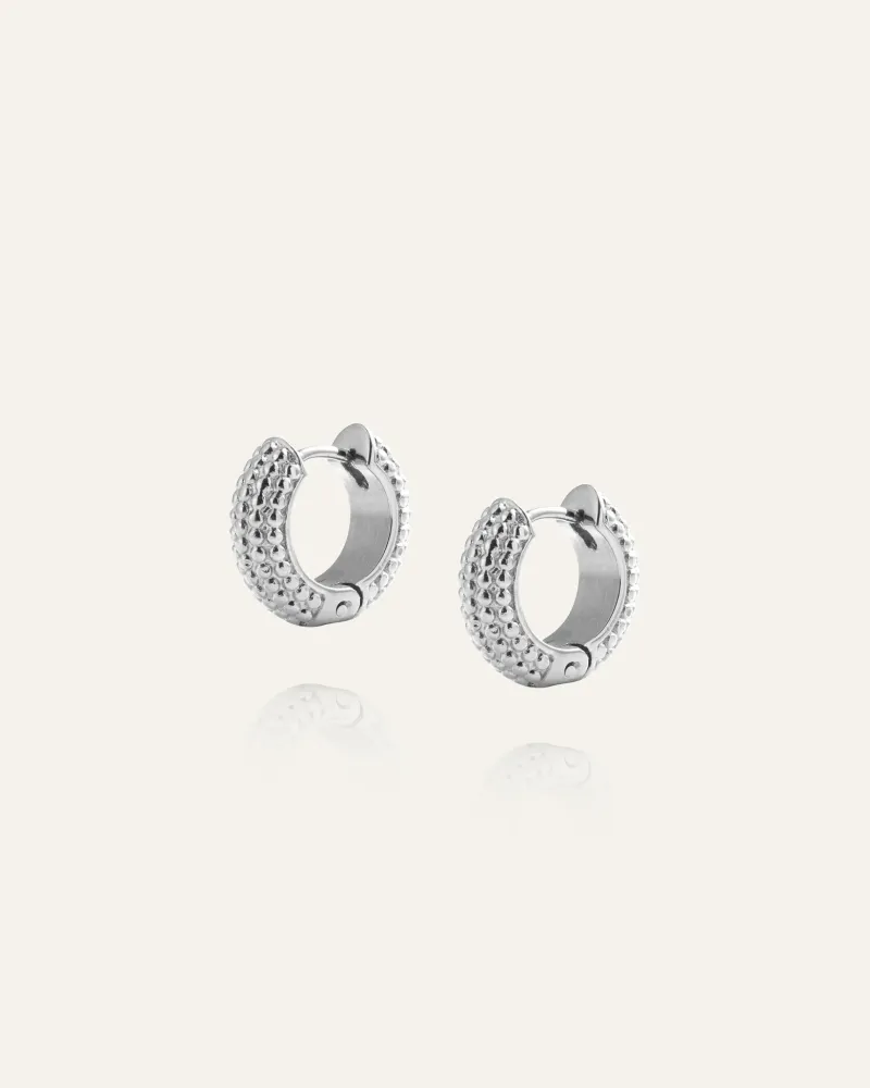Mockberg Beaded Örhängen Small Silver