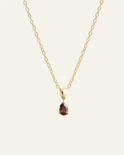 Halsband Mockberg Belle Guld – Coffee