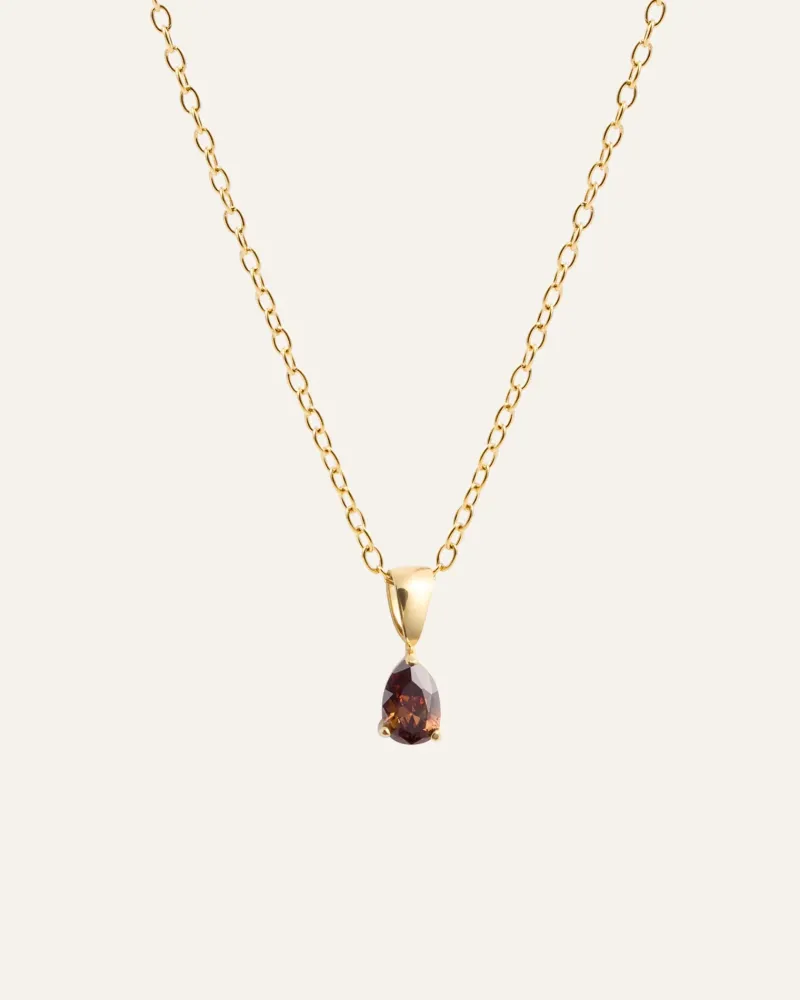 Halsband Mockberg Belle Guld – Coffee