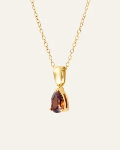 Halsband Mockberg Belle Guld – Coffee