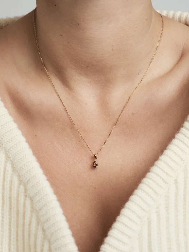 Halsband Mockberg Belle Guld – Coffee