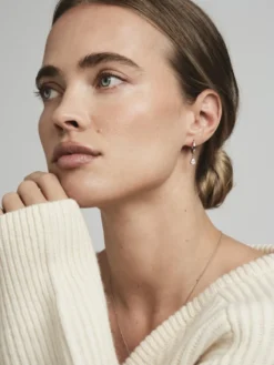Mockberg Belle Hoops Örhängen Silver
