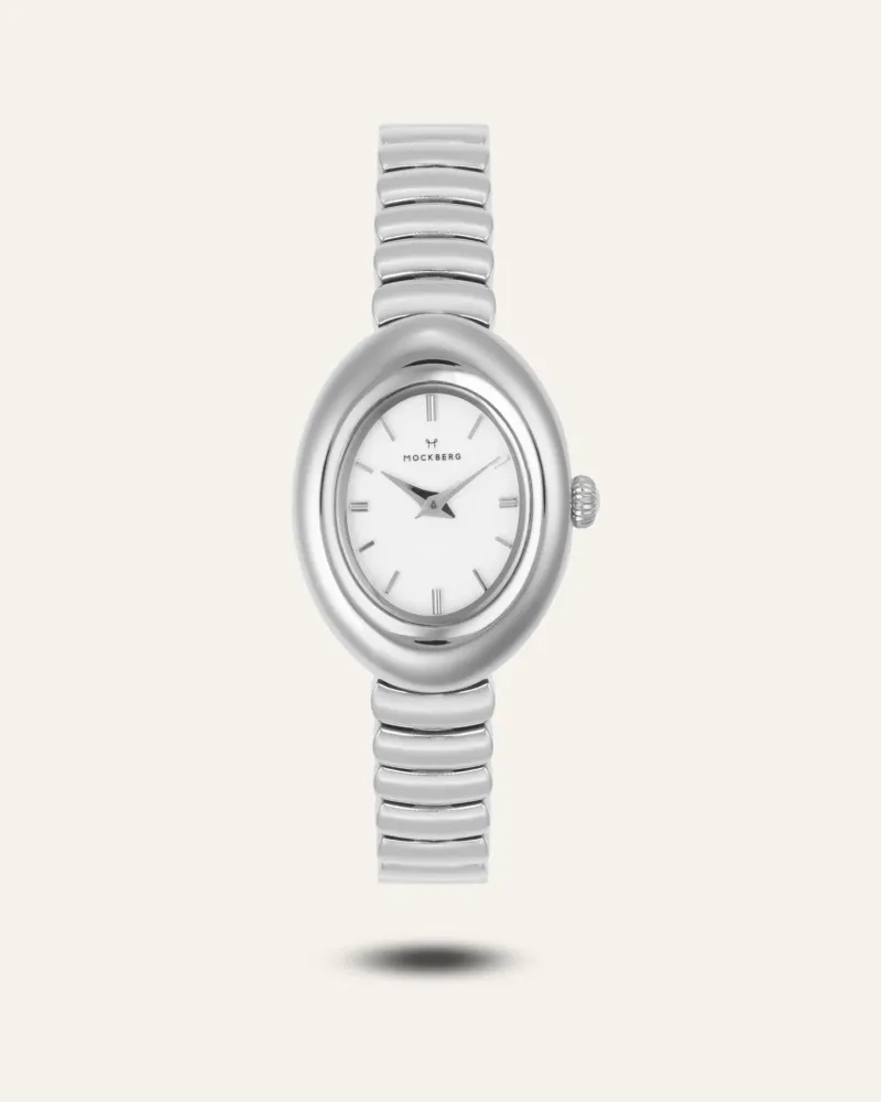 Klockor Mockberg Belle Oval Klocka Silver MB1419