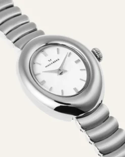 Klockor Mockberg Belle Oval Klocka Silver MB1419