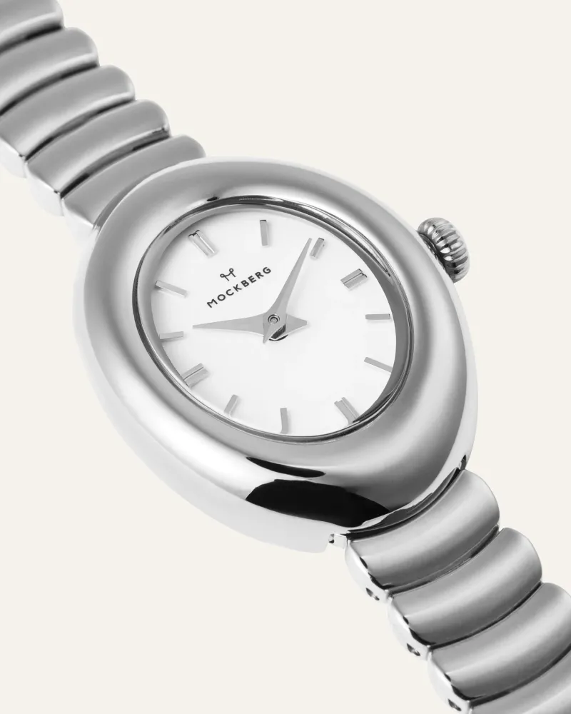 Klockor Mockberg Belle Oval Klocka Silver MB1419