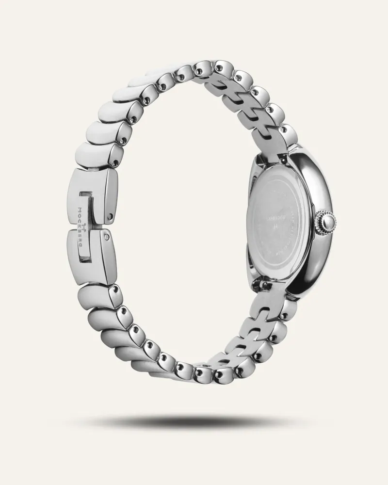 Klockor Mockberg Belle Oval Klocka Silver MB1419