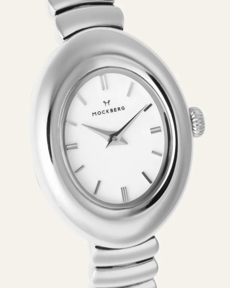Klockor Mockberg Belle Oval Klocka Silver MB1419