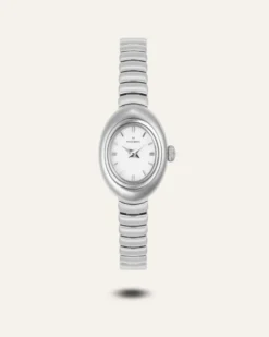 Klockor Mockberg Belle Oval Petite Klocka Silver MB1417