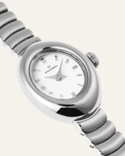 Klockor Mockberg Belle Oval Petite Klocka Silver MB1417