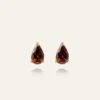 Mockberg Belle Studs Örhängen Medium Guld – Coffee