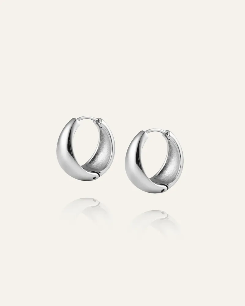 Mockberg Bold Örhängen Large Silver