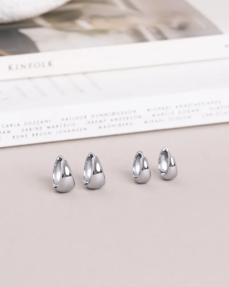 Mockberg Bold Örhängen Medium Silver