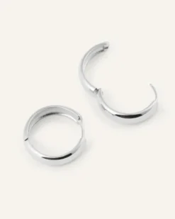 Mockberg Brave Large Hoops Örhängen Silver