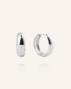 Mockberg Brave Medium Hoops Örhängen Silver