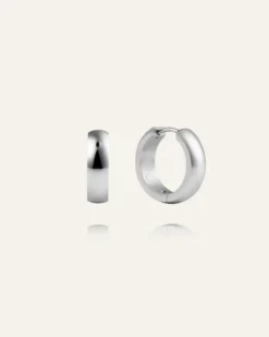 Mockberg Chunky Silver Large Örhänge