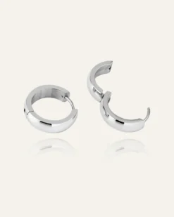 Mockberg Chunky Silver Large Örhänge