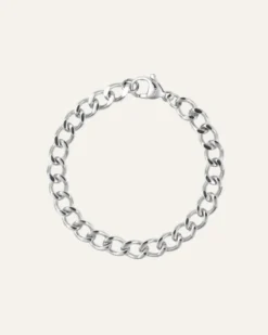 Armband Mockberg Curb Chain Silver