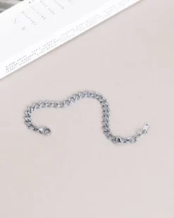 Armband Mockberg Curb Chain Silver