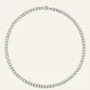 Halsband Mockberg Curb Kedje Silver
