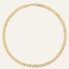 Halsband Mockberg Curb Kedje Guld