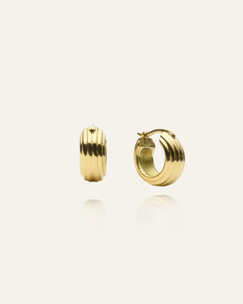 Mockberg Edge Ribbed Medium Bold Guld