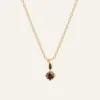 Halsband Mockberg Jolie Guld – Coffee