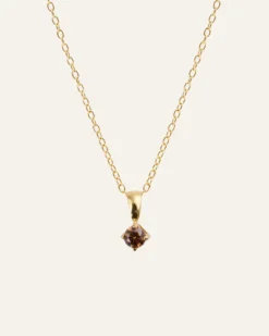 Halsband Mockberg Jolie Guld – Coffee