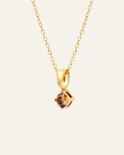 Halsband Mockberg Jolie Guld – Coffee