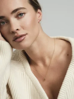 Halsband Mockberg Jolie Guld – Coffee