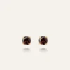 Mockberg Jolie Studs Örhängen Small Guld – Coffee