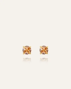 Mockberg Jolie Studs Örhängen Small Guld – Champagne