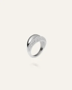 Mockberg Pavé Daring Silver Ring