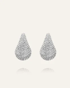 Mockberg Pavé Daring Small Silver Örhängen