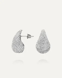 Mockberg Pavé Daring Small Silver Örhängen