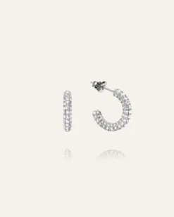 Mockberg Pavé Eternal Medium Silver Örhängen